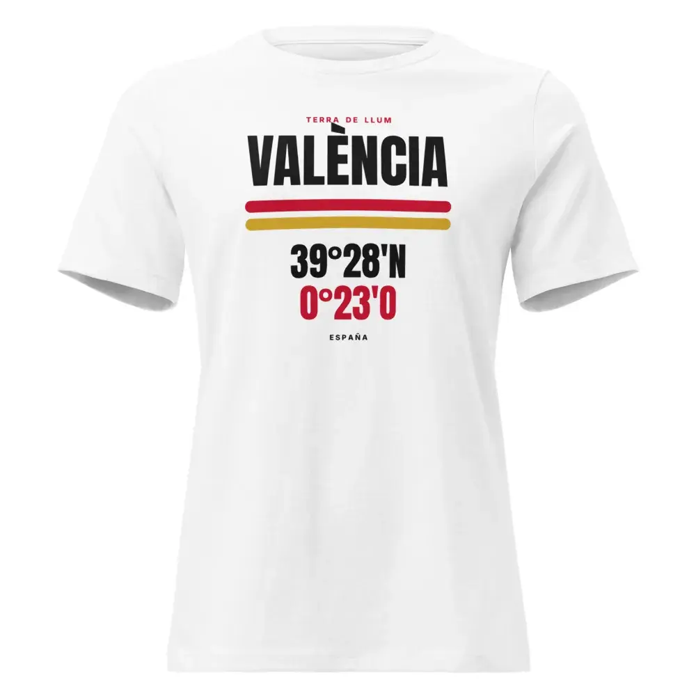 València · Cartel (claro) — Camiseta de mujer — White