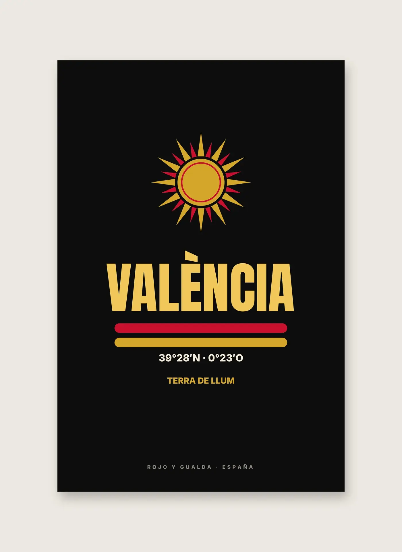 València — Lámina enmarcada — detalle