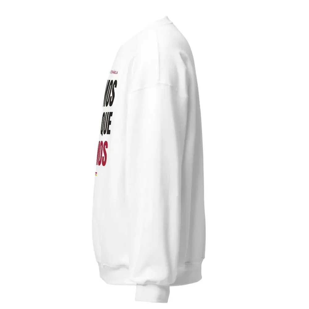 «Vamos a lo que vamos» — Sudadera — White — Left