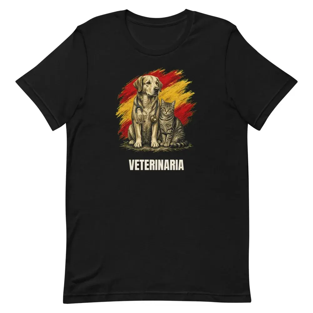 Veterinaria · Arte — Camiseta — Black — Front