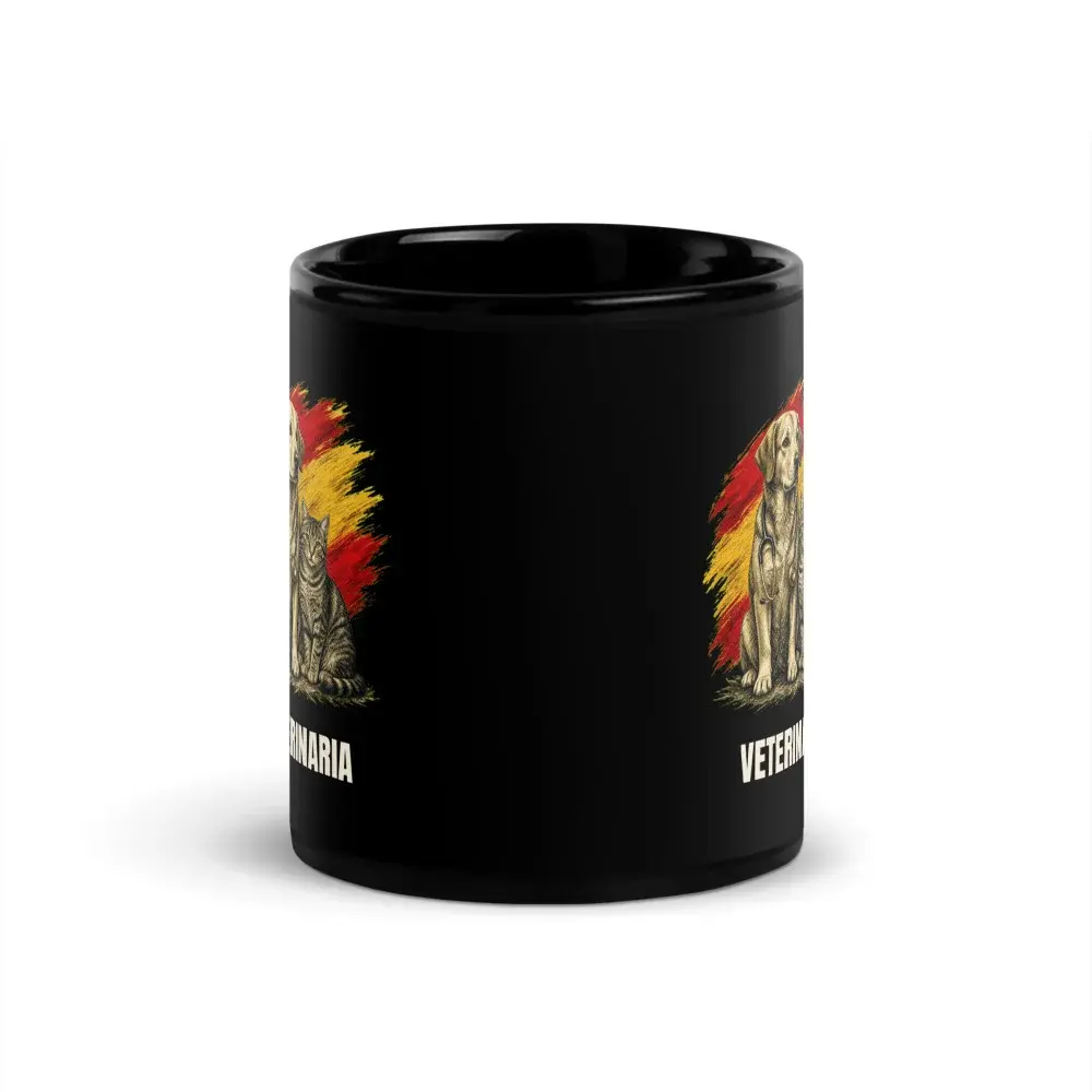 Veterinaria · Arte — Taza — Black — Front