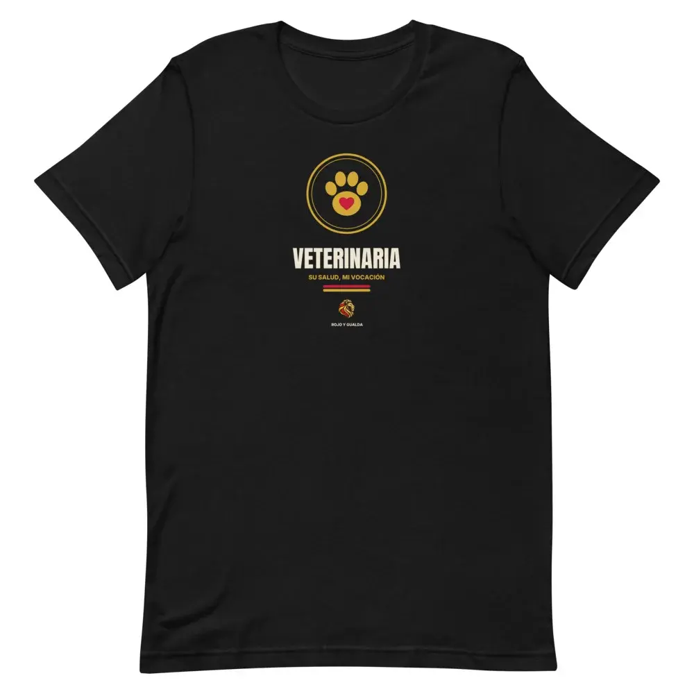 Veterinaria — Camiseta — Black — Front