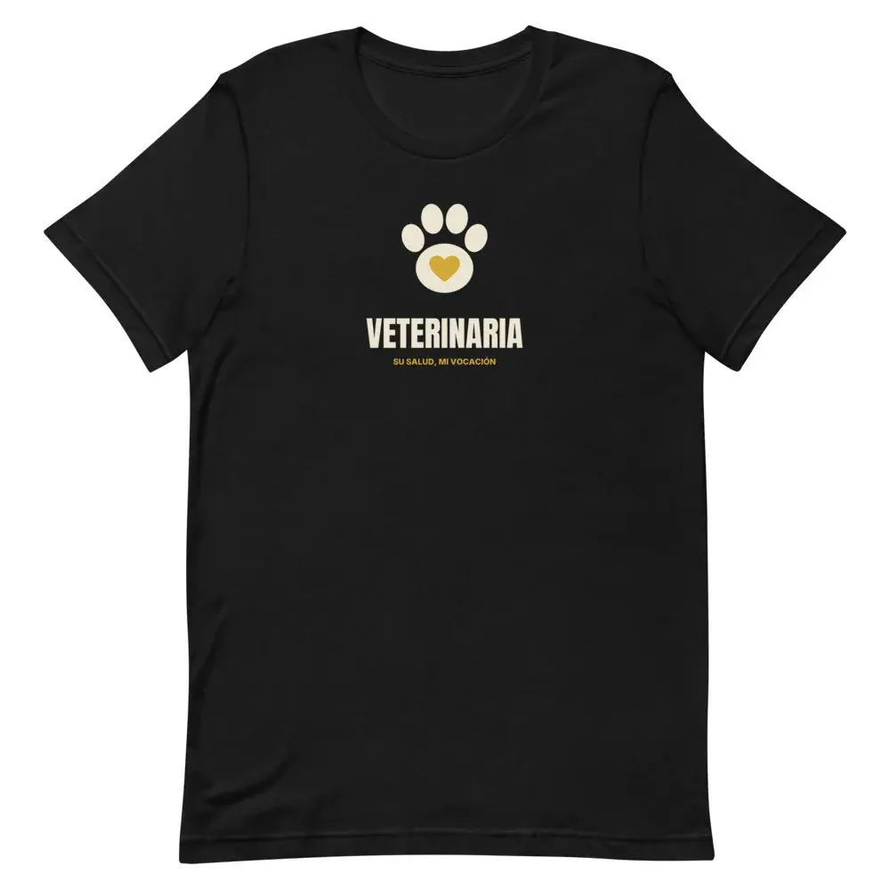 Veterinaria Minimal — Camiseta — Black — Front