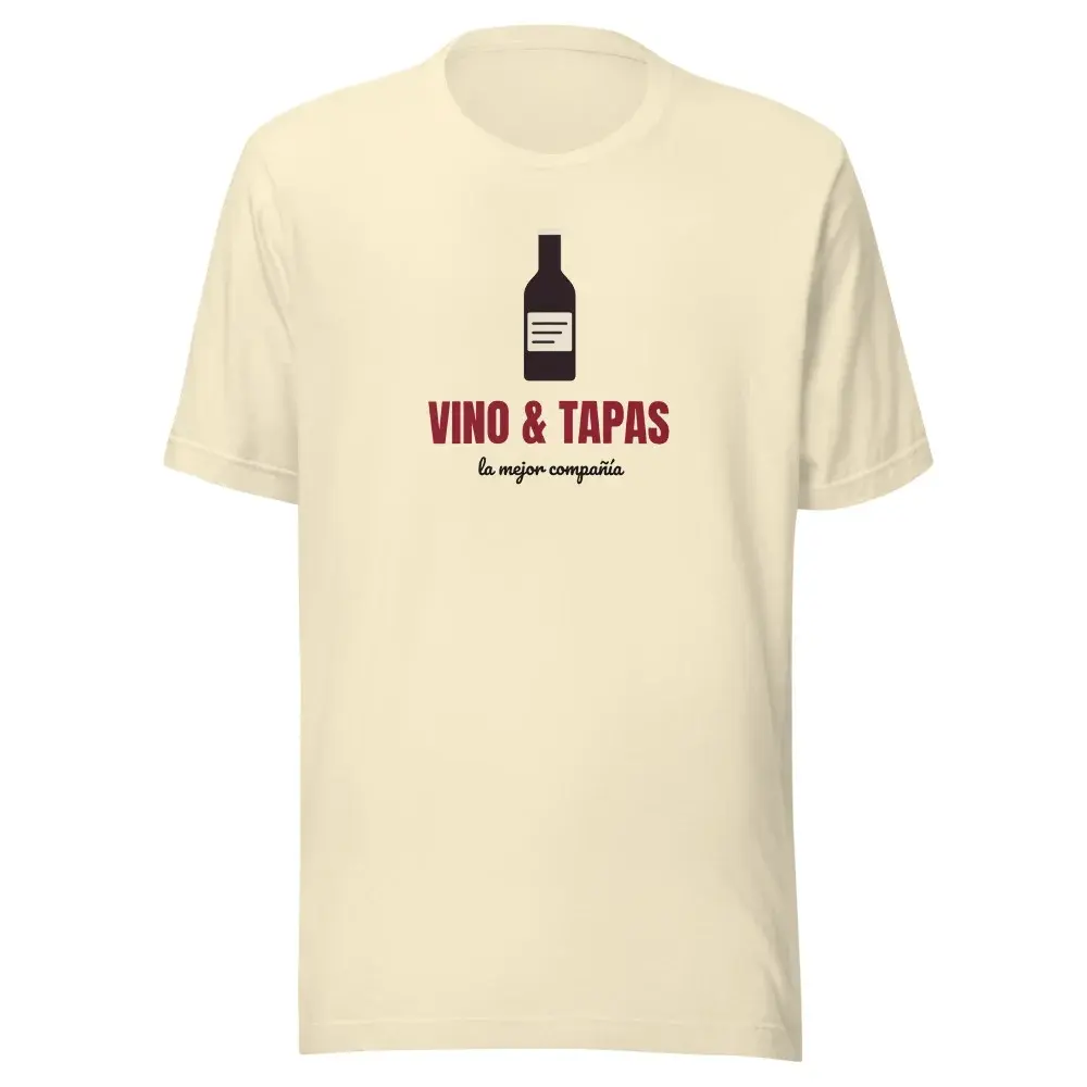 Vino y Tapas — Camiseta — Natural
