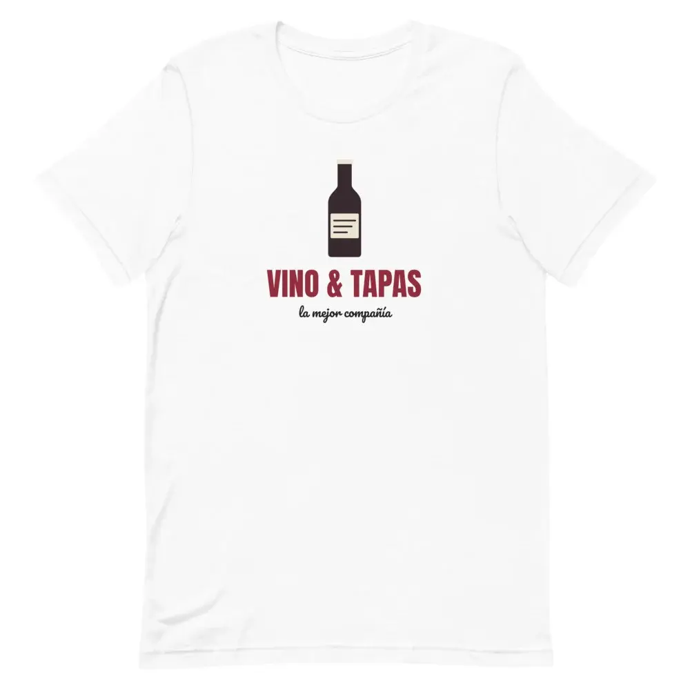 Vino y Tapas — Camiseta — White — Front