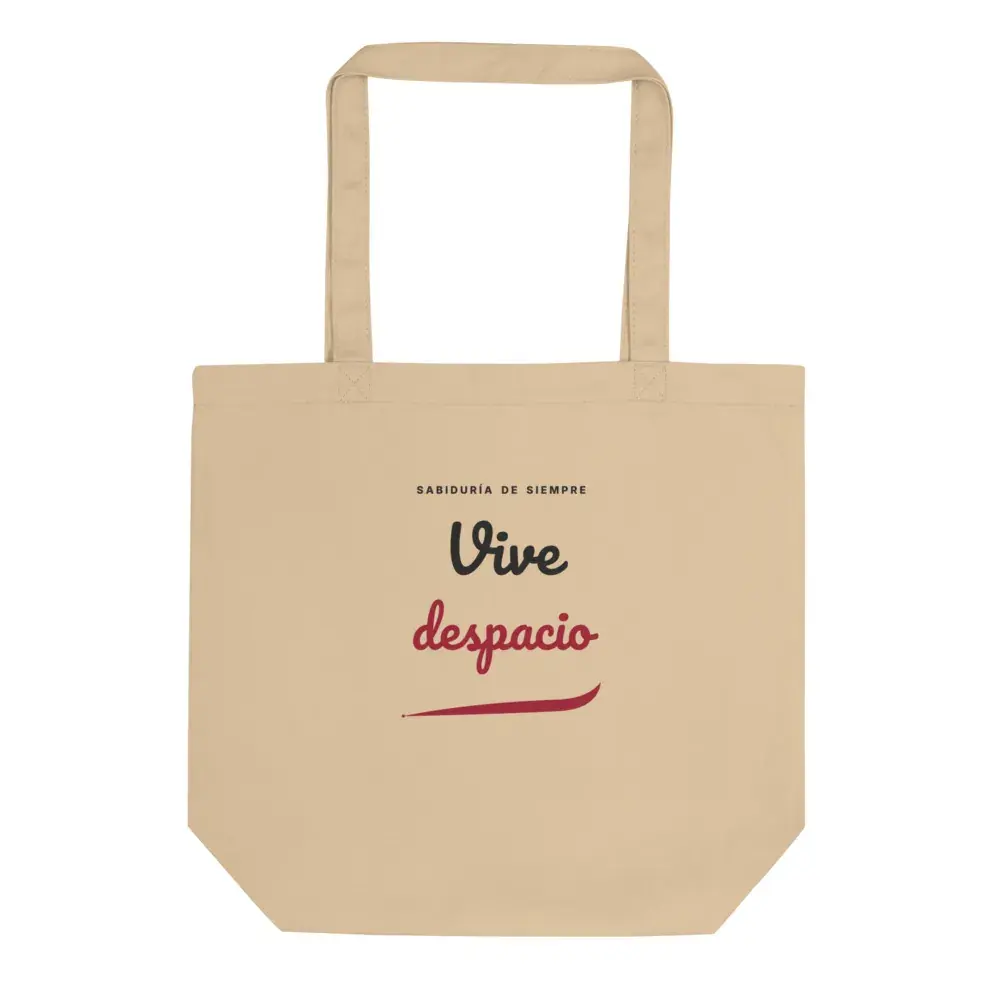 «Vive despacio» — Bolsa tote