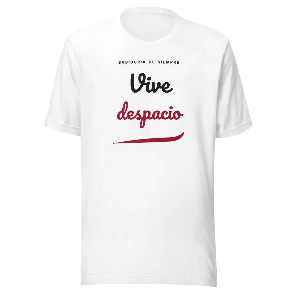«Vive despacio» — Camiseta — White