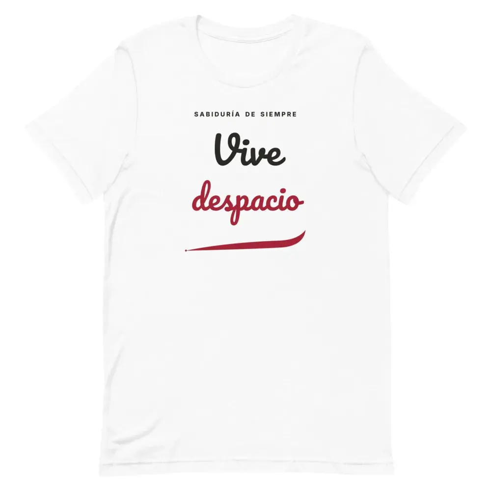 «Vive despacio» — Camiseta — White — Front