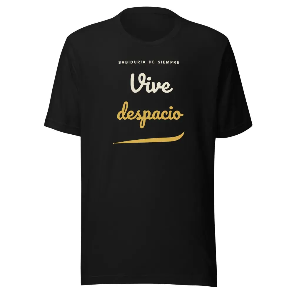 «Vive despacio» · Noche — Camiseta — Black
