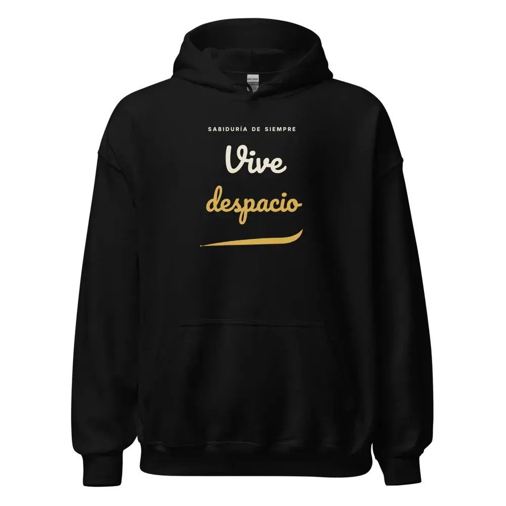 «Vive despacio» · Noche — Sudadera con capucha