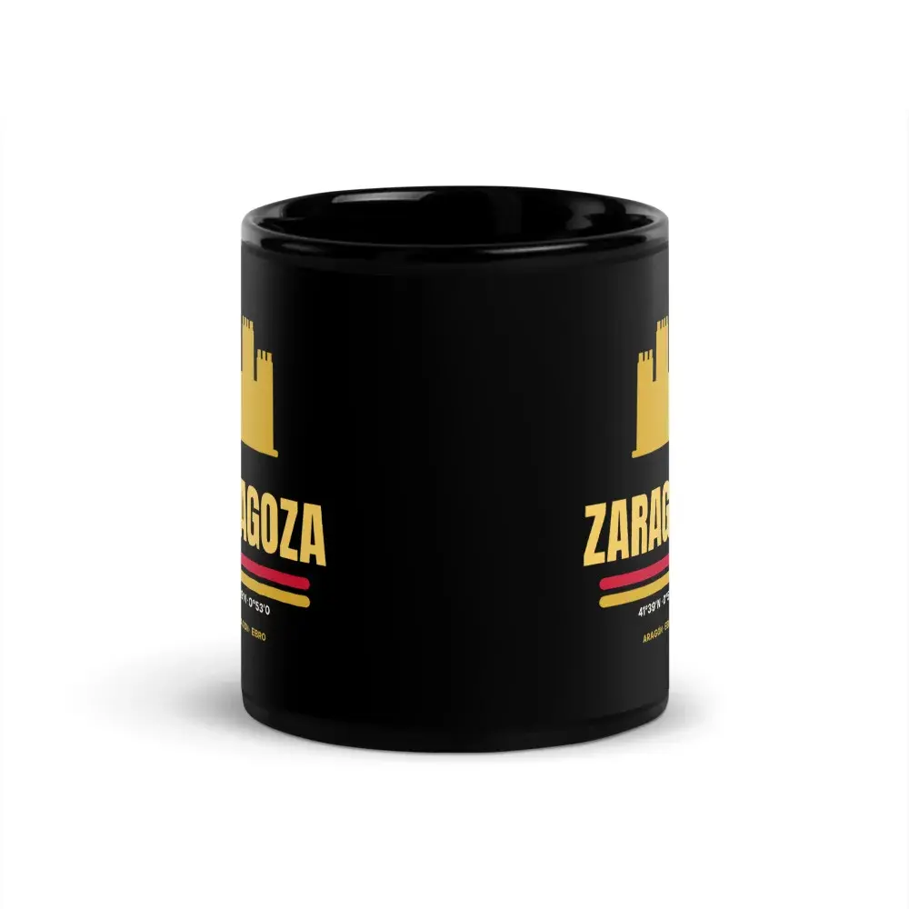 Zaragoza — Taza — Black — Front